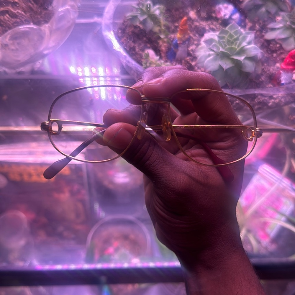 vintage Cartier wire sunglasses no lenses
